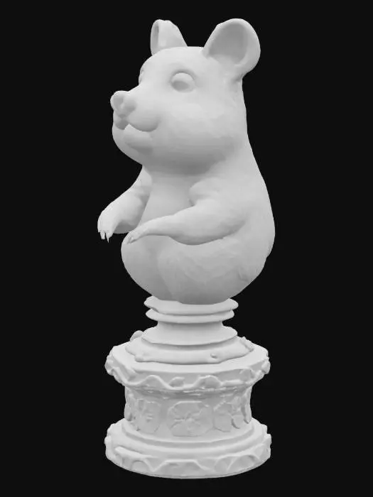 3D model for [Perth] Delicate renaissance marble statue of the bust of a quokka, #AroundTheWorld#