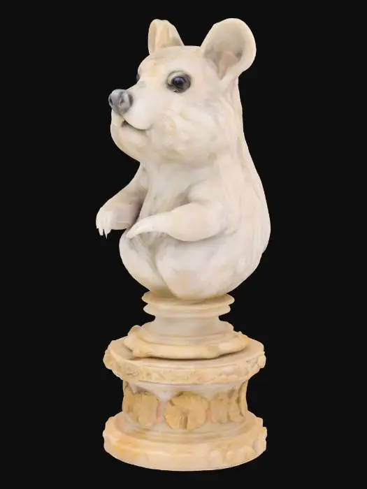 3D model for [Perth] Delicate renaissance marble statue of the bust of a quokka, #AroundTheWorld#