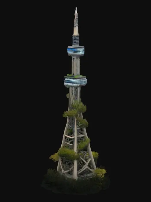 3D model for [Auckland] Auckland Sky Tower set in Lord of the Rings , #AroundTheWorld#