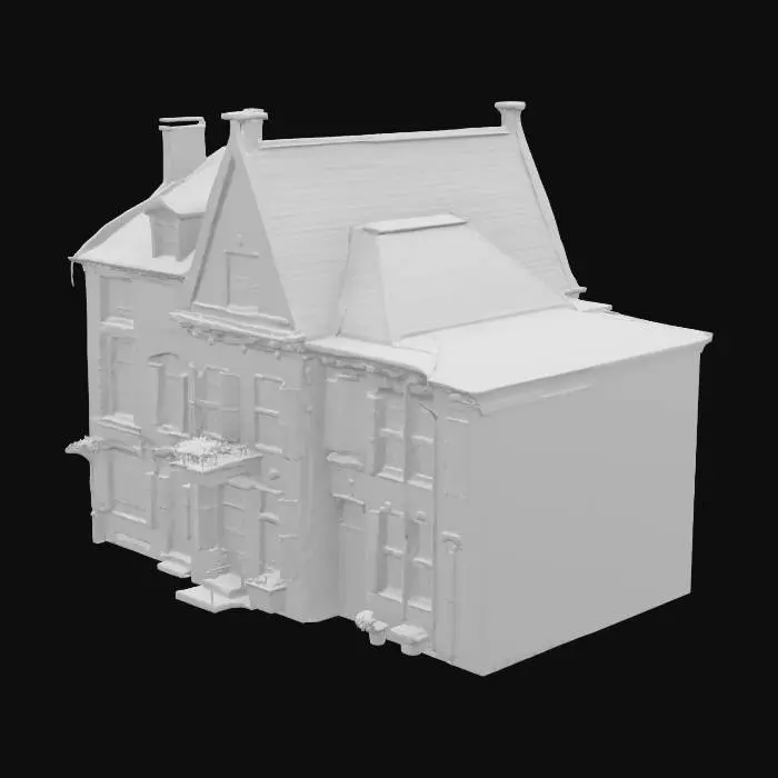 3D model for [Amsterdam] amsterdam rowhouse made by van gogh, #AroundTheWorld#