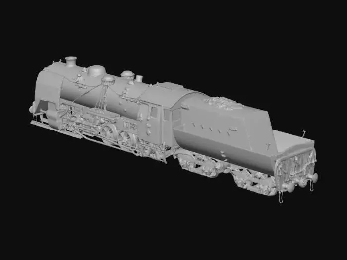3D model for Rusty Steam Locomotive