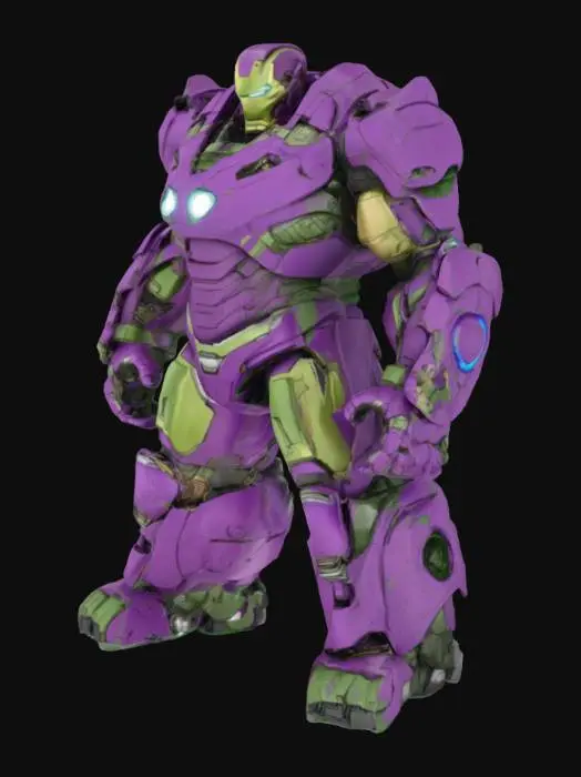 3D model for chaotic ironman hulkbuster version, highly detailed