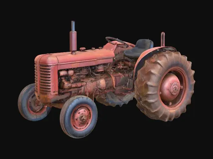 3D model for Vintage Iron Tractor