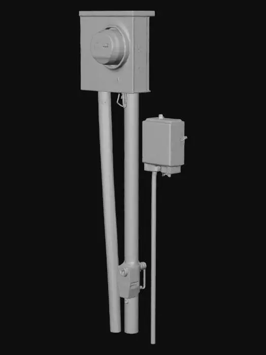 3D model for Utility Meter and Connections