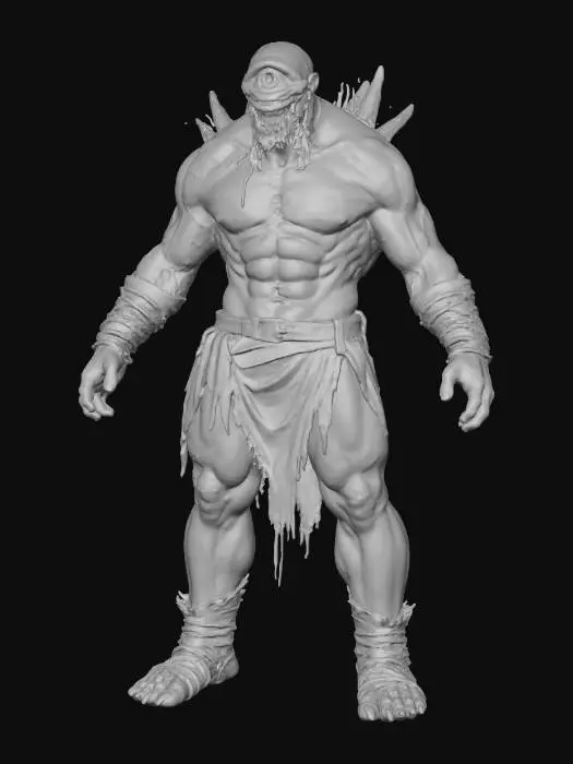 3D model for Cyclopean giant