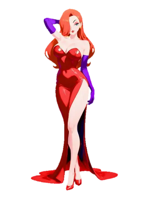 Modelong 3D na Jessica Rabbit - Vintage, ginawa ng AI