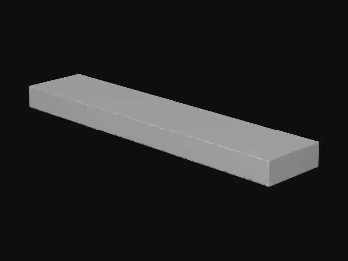 3D model for generiere mir eine Graue Sraße für ein Unity Spiel sie soll in der mit gestreifte Sreifen haben und etwas benutzt aussehen