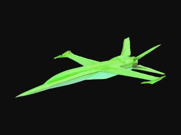 3D model for Origami Jet plane
