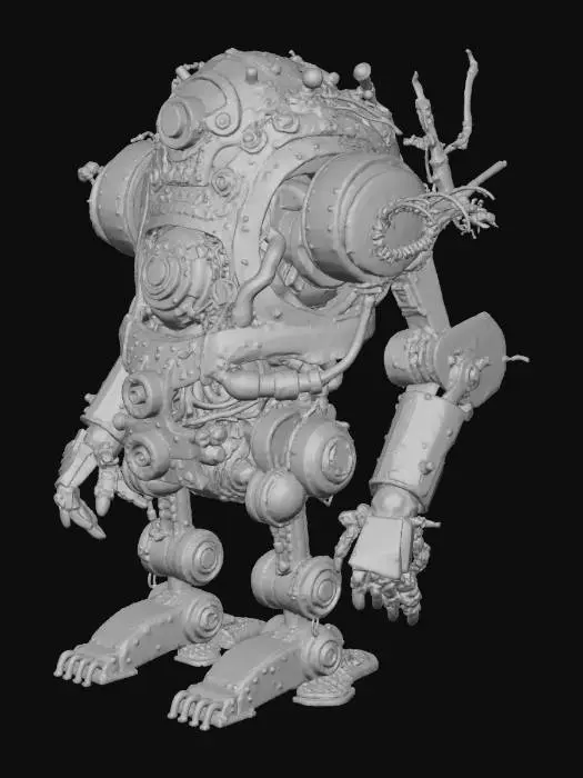3D model for Steampunk Guardian