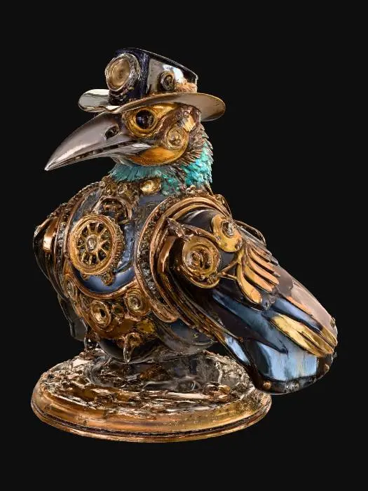 3D model for Steampunk Raven