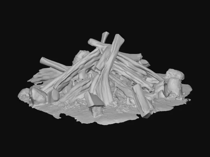 3D model for Мне нужен костер для ледяной пустыня. Мне нужна топовая декорация