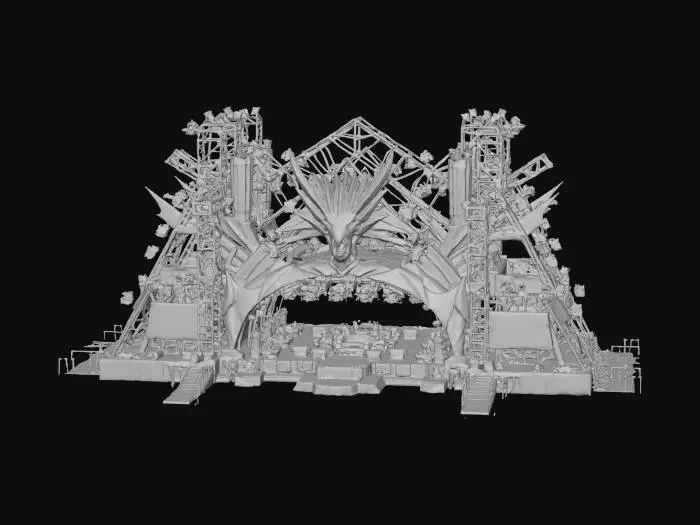 3D model for Festival Fire Stage