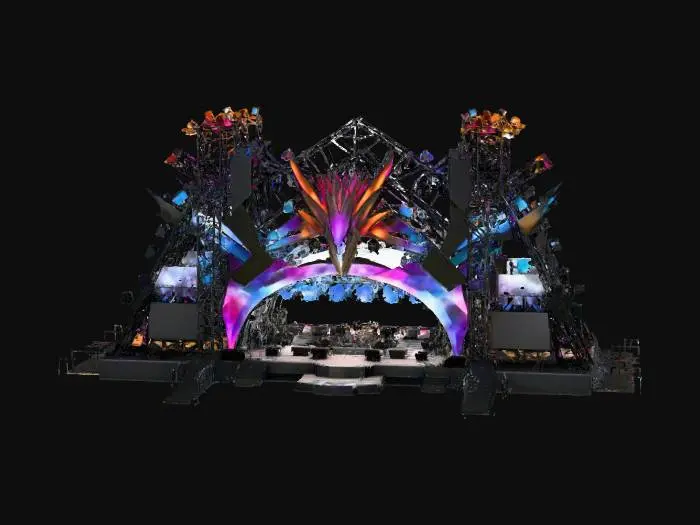3D model for Festival Fire Stage