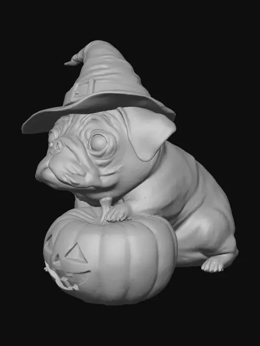 3D model for Wizard Pug-o'-Lantern Wizard