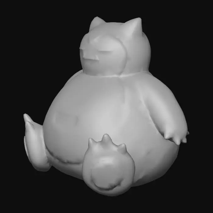 3D model for Snorlax Plushie
