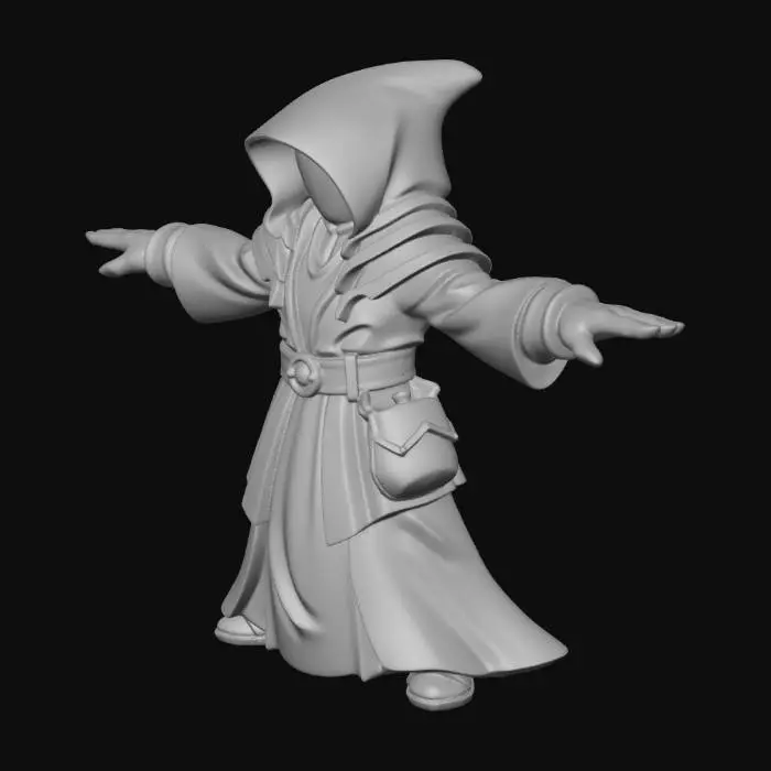 3D model for Hooded Sorcerer