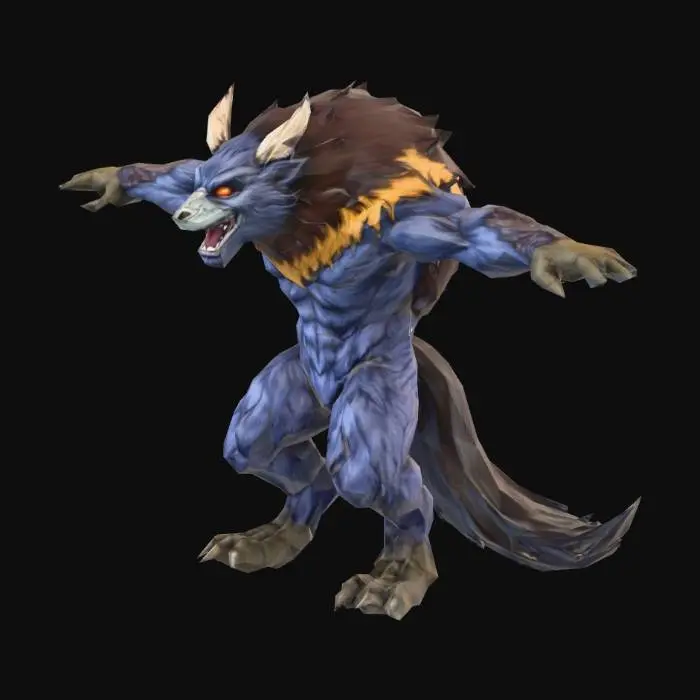 3D model for Lunar Werebeast