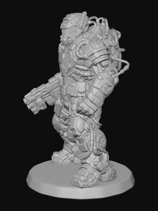 3D model for cyber_doomguy