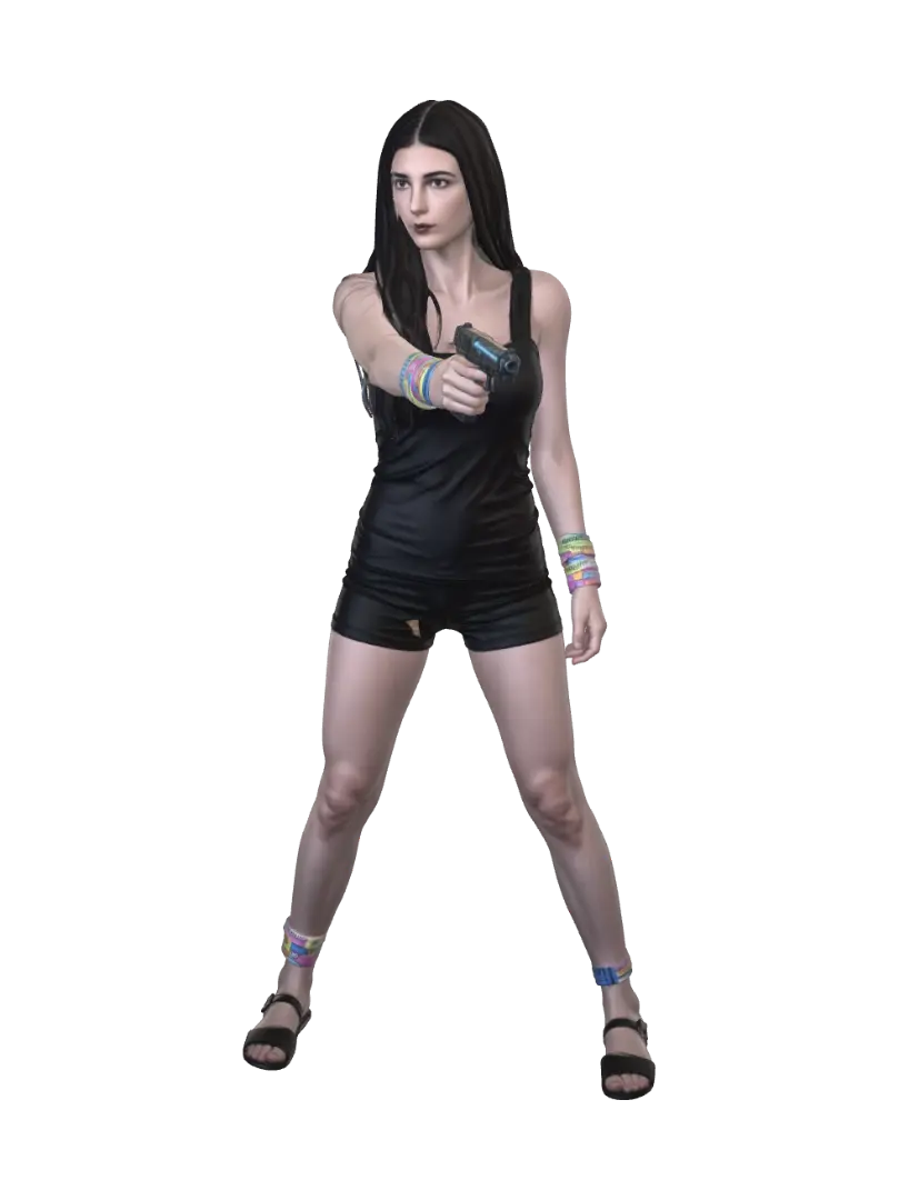 Hitwoman ready - Standoff 3D model, vytvořený pomocí AI