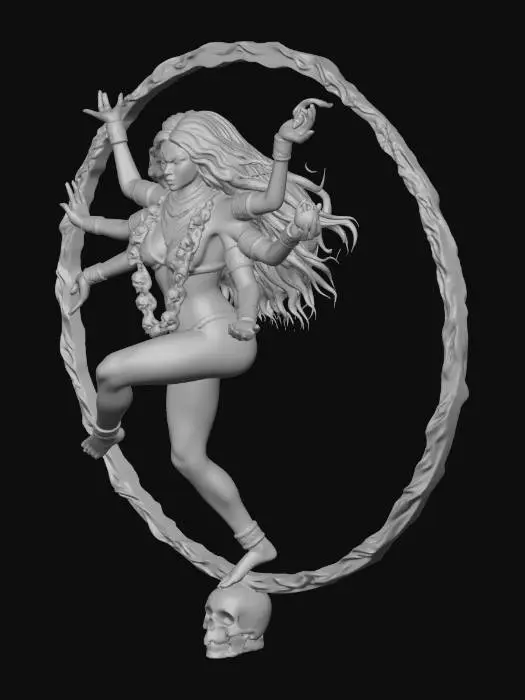 3D model for Flamebound Goddess