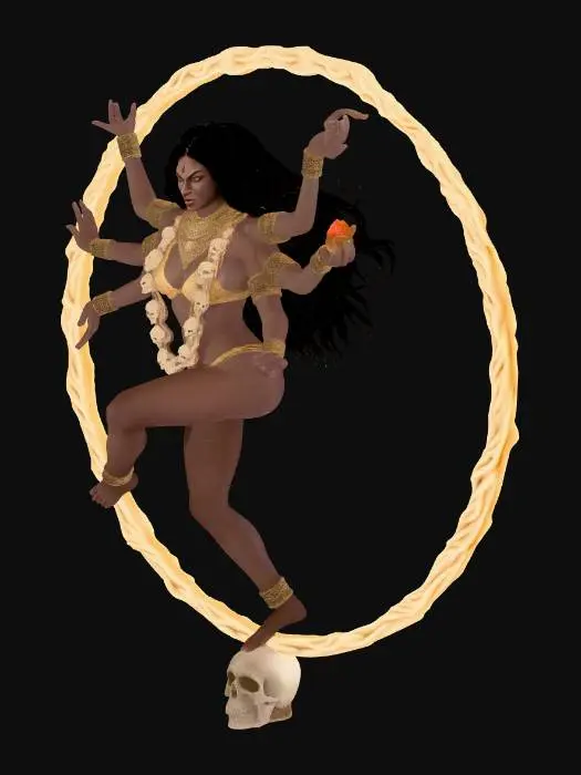 3D model for Flamebound Goddess