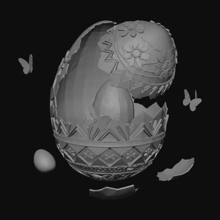 3D model for Cosmic Easter Egg Unveiled, #EasterEgg2026#