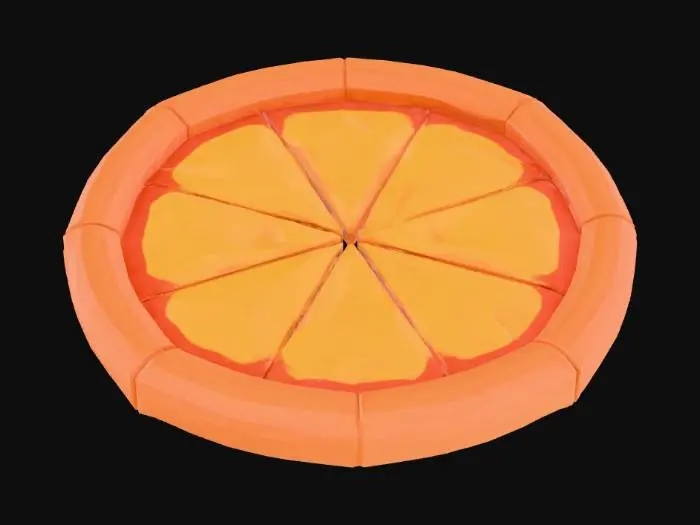 3D model for Polygonal Pizza