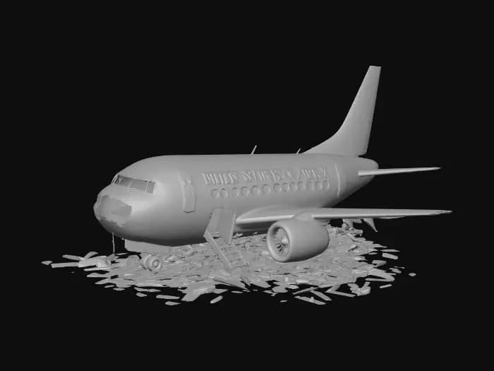 3D model for Desert Wreckage: US Airliner