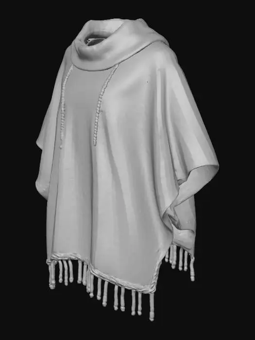 3D model for Emerald Geometric Poncho