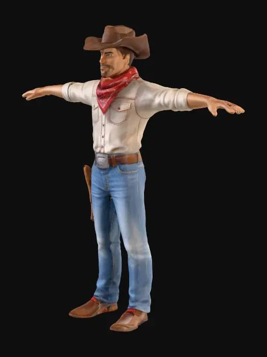 3D model for Cowboy Pose