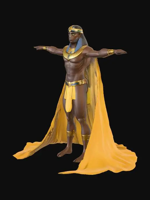 3D model for Egyptian character mesh