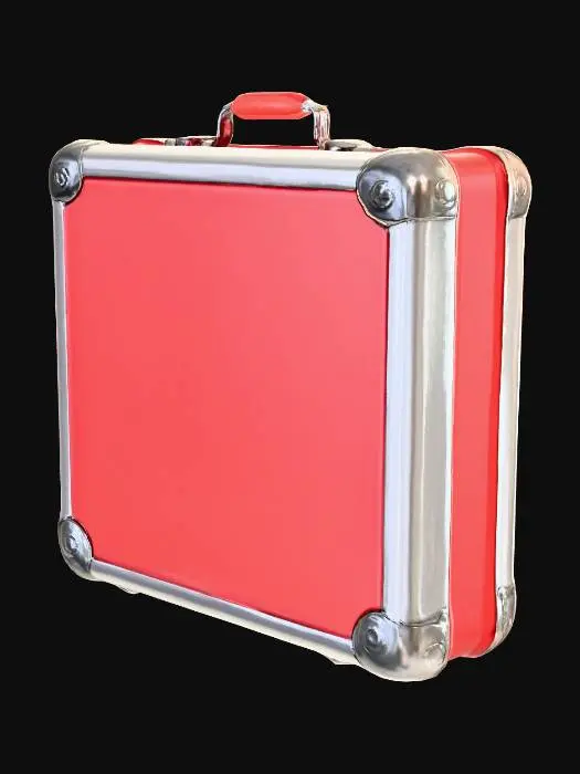 3D model for Red and silver loot case