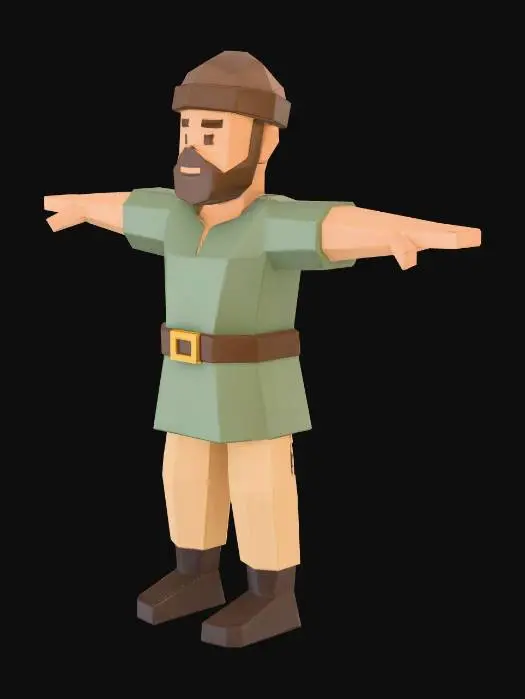 3D model for Lumberjack Character Model
