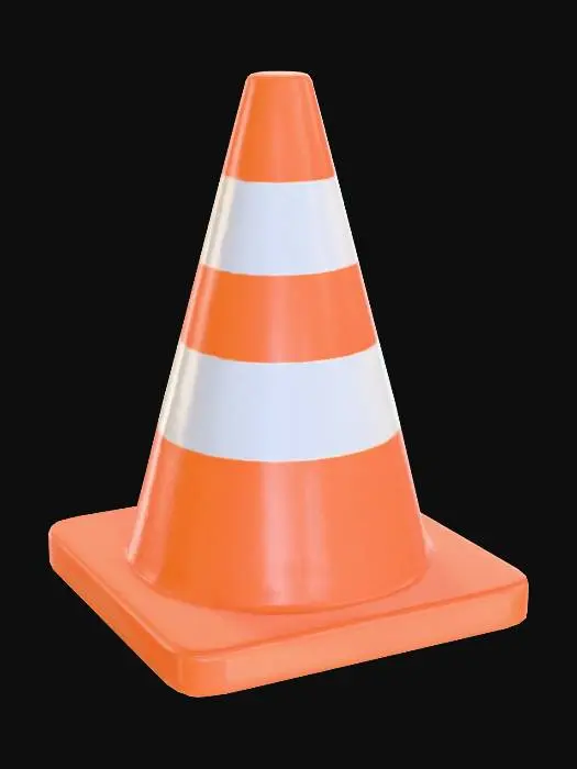 3D model for Orange traffic cone