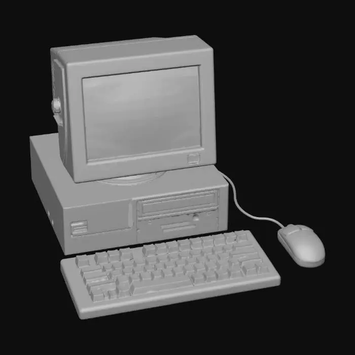 3D model for Retro Beige Computer System