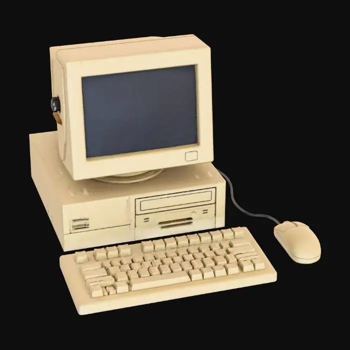 3D model for Retro Beige Computer System