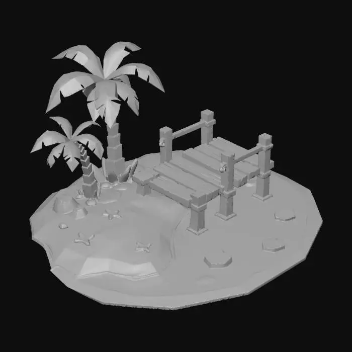 3D model for Tropical Island Bridge