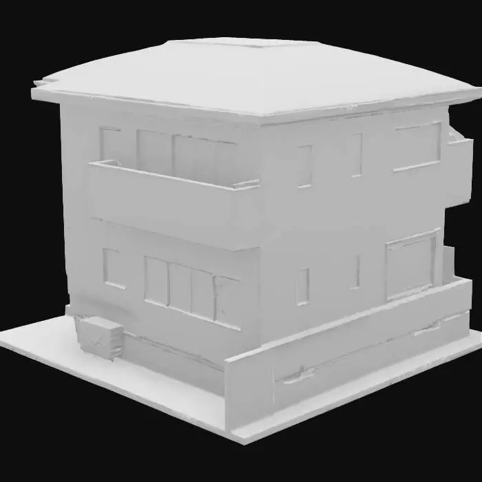 3D model for Modern Dual-Tone House