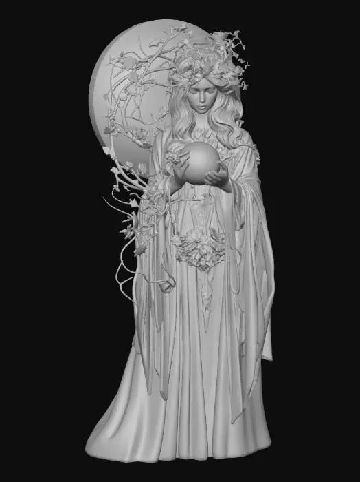 3D model for Moonlit Maiden