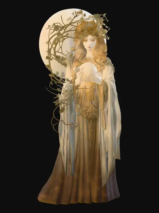 3D model for Moonlit Maiden