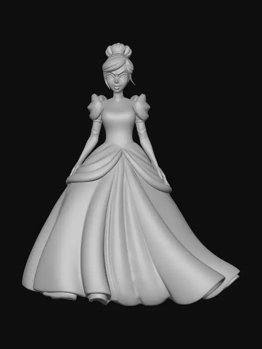 3D model for Blue Cinderella