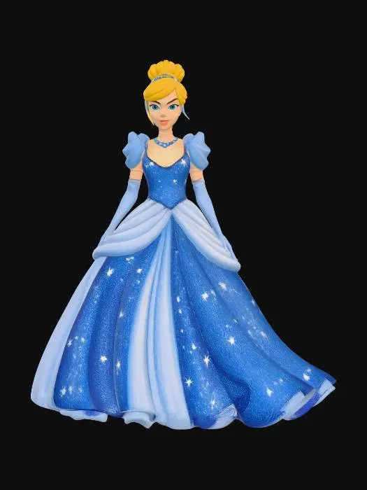 3D model for Blue Cinderella