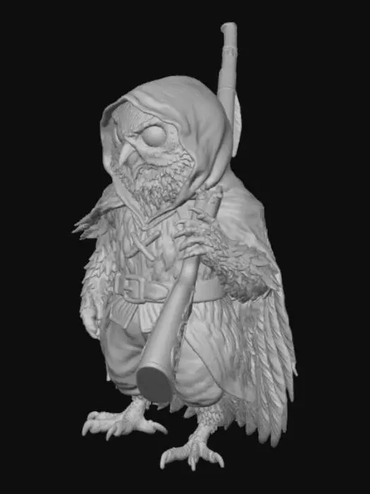 3D model for Ranger Owl