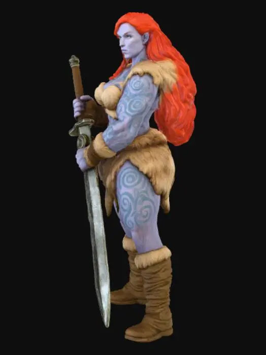 3D model for Warrior of the Wilds