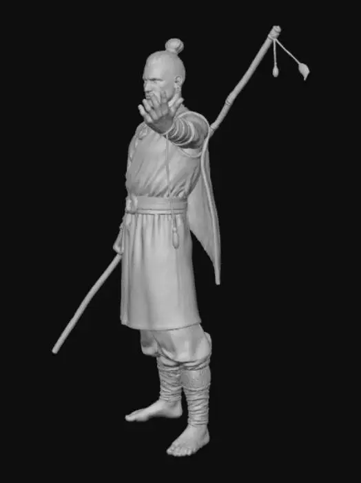 3D model for Warrior Monk