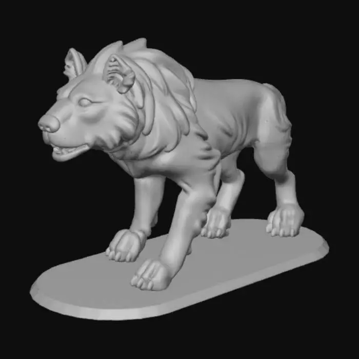 3D model for Lion Wolf Hybrid