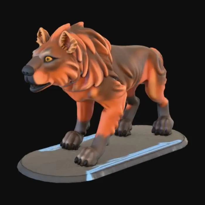 3D model for Lion Wolf Hybrid
