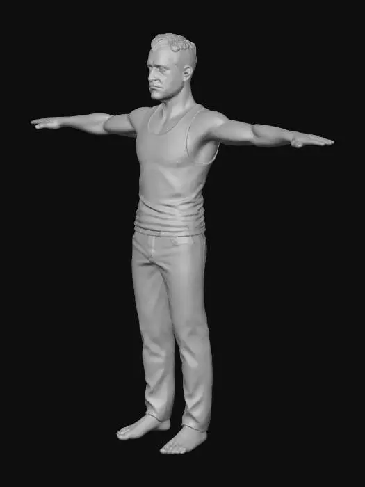 3D model for Wireframe Man Model