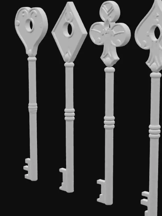 3D model for Playing Card Keys