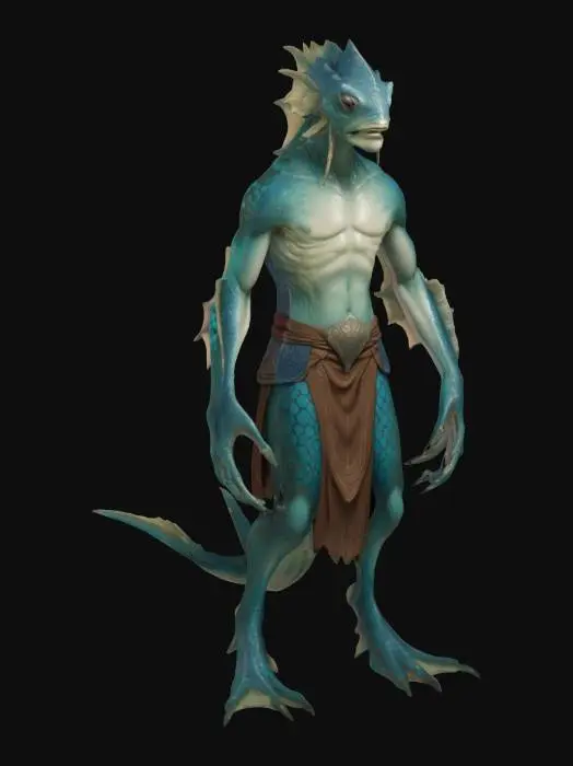 3D model for Sahuagin